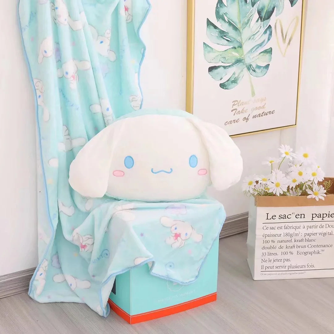 Hello Kitty Throw Blanket My Melody Cinnamoroll Kuromi on Bed Sofa Pillow Blanket Sleeping Cover Bedding Throw Bedsheet For Kids