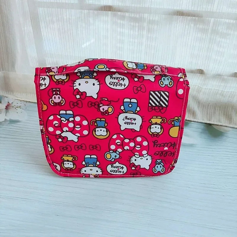 Hello kitty handbag Cinnamoroll Melody cartoon hanging wash bag cosmetic bag multi-functional storage bag