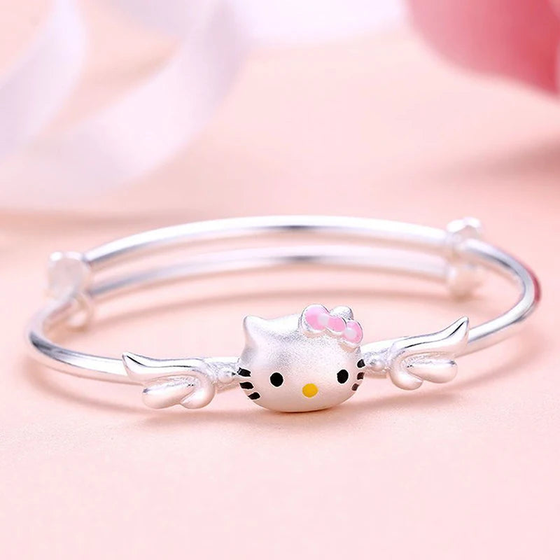 Cartoon Cute Hello Kitty Adjustable Bracelet For Girlfriends Gift Women Girl Fashion Minimalist Jewelry Accessories