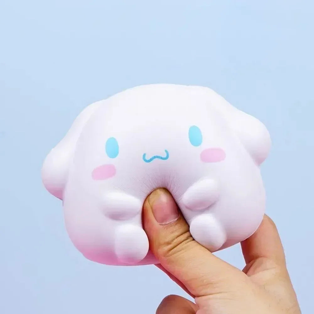 Kawaii Melody Decompression Kuromi Cinnamoroll Stress Relief Squishy Anime Cartoon Children's Hand Pinch Toy Healing Gift