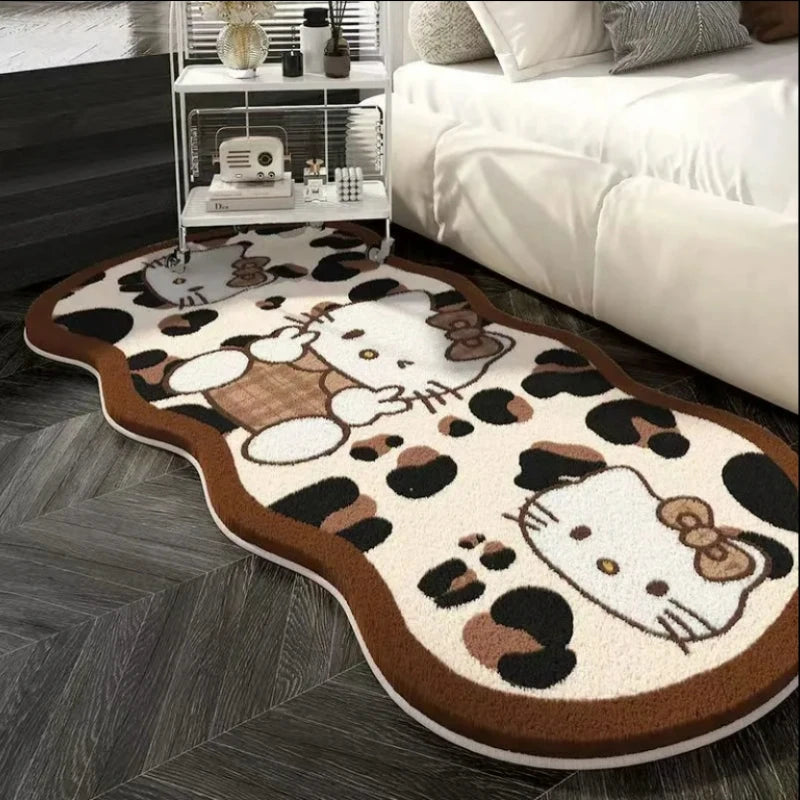 Hello Kitty Bedroom Window Stain-resistant Carpet Home Living Room Sofa Non-slip Mat Cloakroom Mat.