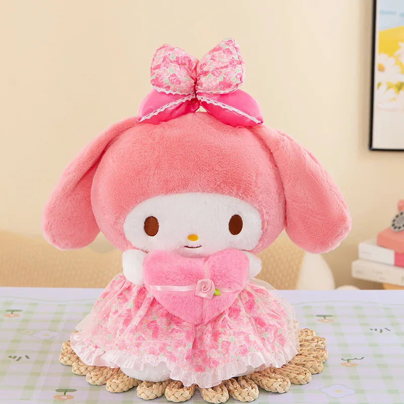 New Kawaii Hello Kitty Plush Toys Pillow Doll Stuffed Cinnamoroll Children Plushies Home Decoration Plush Christmas Dolls