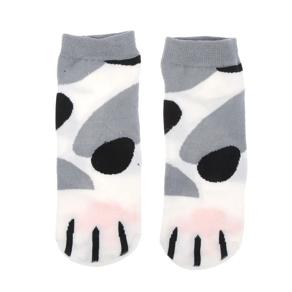 1 Pair Women Kawaii Cats Paw Kitty Claws Ankle Short Socks Beautiful Girls Socks High Quality Elastic Winter Cartoon Cute Socks