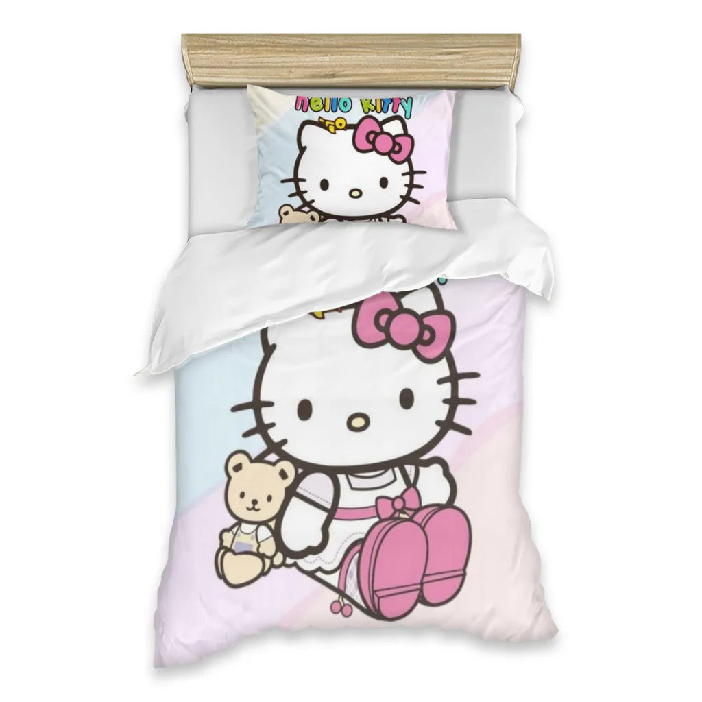 Hello Kitty Single Bed Sheets Set  Complete Case Single Linen Quilt Cover