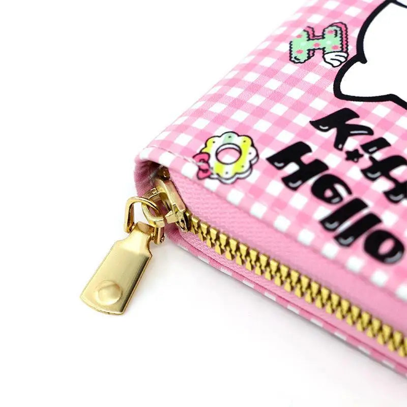 Children's Kawaii Cartoon Hello Kitty Coin Wallet Cute Cartoon Folding PU Leather Bag Girl Zero Wallet Female Walle Gifts