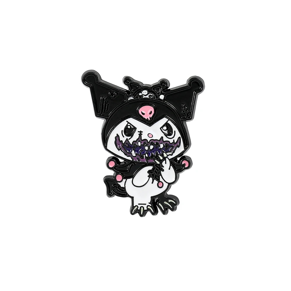 Sanrio Enamel Pins for Backpack Cute Cartoon Hello Kitty Brooches for Women Kawaii Kuromi My Melody Anime Metal Badges Jewelry