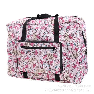 hello kitty handbag foldable luggage bag waterproof My Melody cartoon large travel storage bag messenger shoulder bag