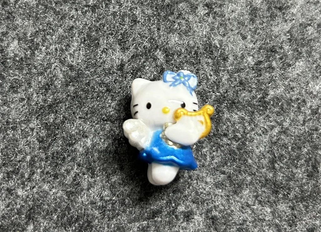 Anime Mini Hello Kitty Sitting Fluorescent Rabbit Pegasus DIY Patch Material Accessories Hairpin Accessories Doll Handmade Toys