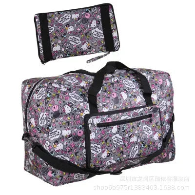 hello kitty handbag foldable luggage bag waterproof My Melody cartoon large travel storage bag messenger shoulder bag