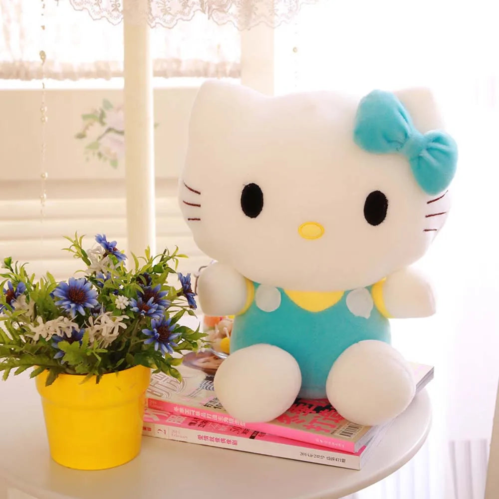 20cm Hello Kitty Plush Toys Cute Movie KT Cat Dolls Soft Stuffed kawaii Hello Kitty Toy Baby Christmas Gift