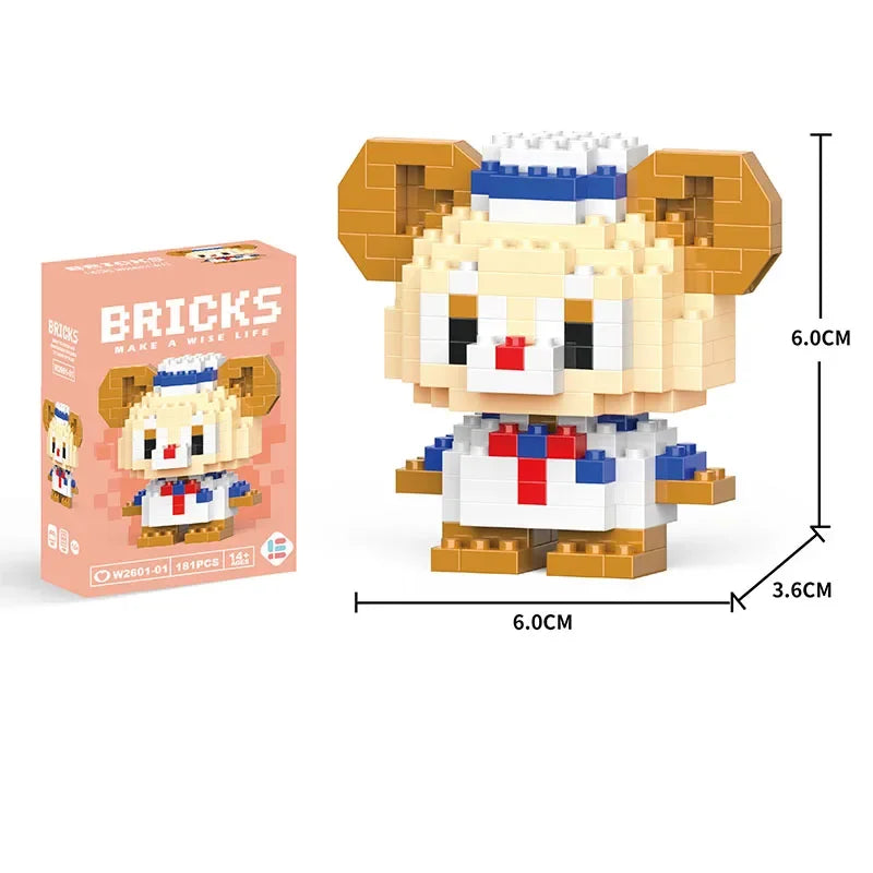 Hello Kitty Building Blocks Cartoon Character Melody Assembled Model building block Dolls Toys Children Gifts