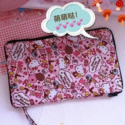 hello kitty handbag foldable luggage bag waterproof My Melody cartoon large travel storage bag messenger shoulder bag