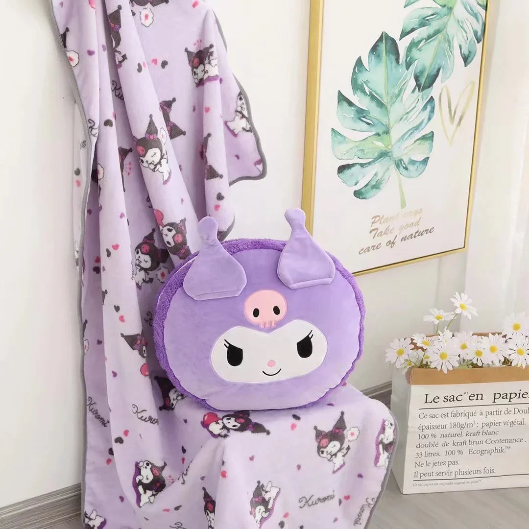 Hello Kitty Throw Blanket My Melody Cinnamoroll Kuromi on Bed Sofa Pillow Blanket Sleeping Cover Bedding Throw Bedsheet For Kids