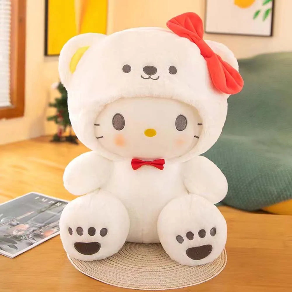 25cm Plush Toy Hello Kitty Cinnamonroll Pochacco Kuromi Plushie Toys Stuffed Cute Cartoon Doll Birthday Christmas Gift