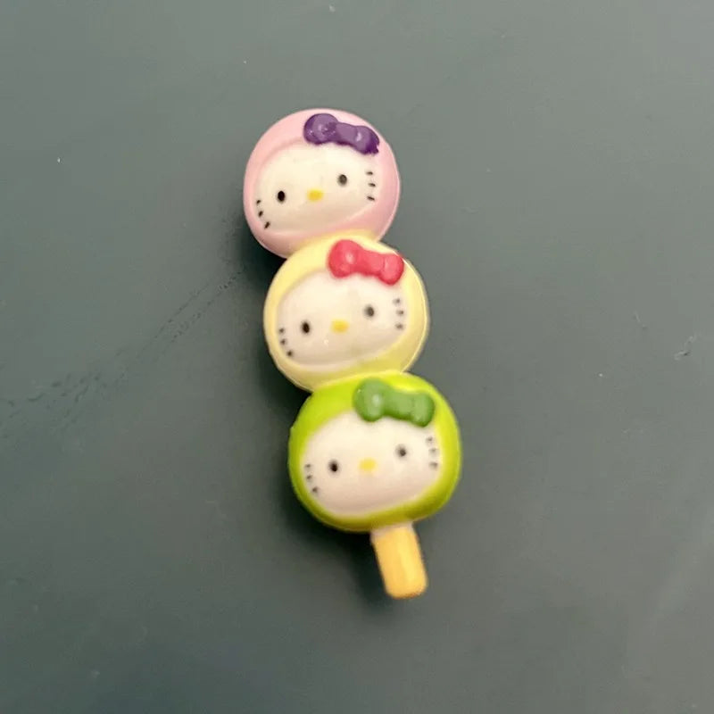 Anime Mini Hello Kitty Sitting Fluorescent Rabbit Pegasus DIY Patch Material Accessories Hairpin Accessories Doll Handmade Toys