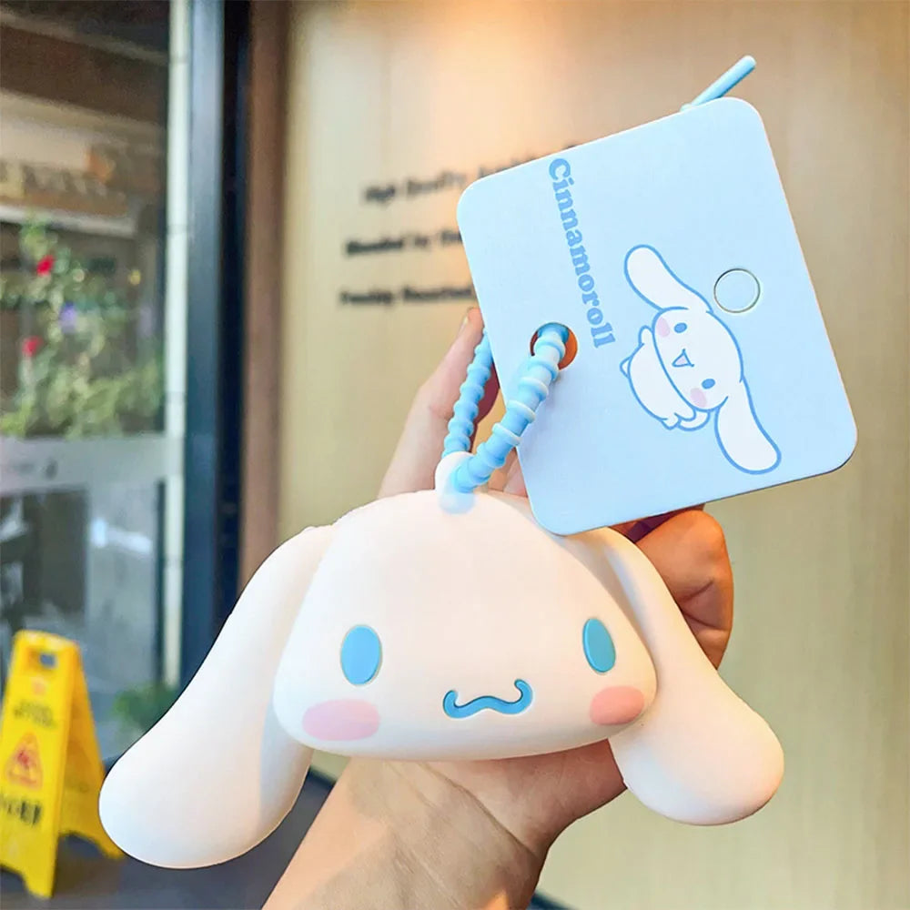 Coin Purse Bags My Melody Kuromi Cinnamoroll Pochacco Silicone Waterproof Mini Bag Kechian Toy Decorative Christmas Gifts