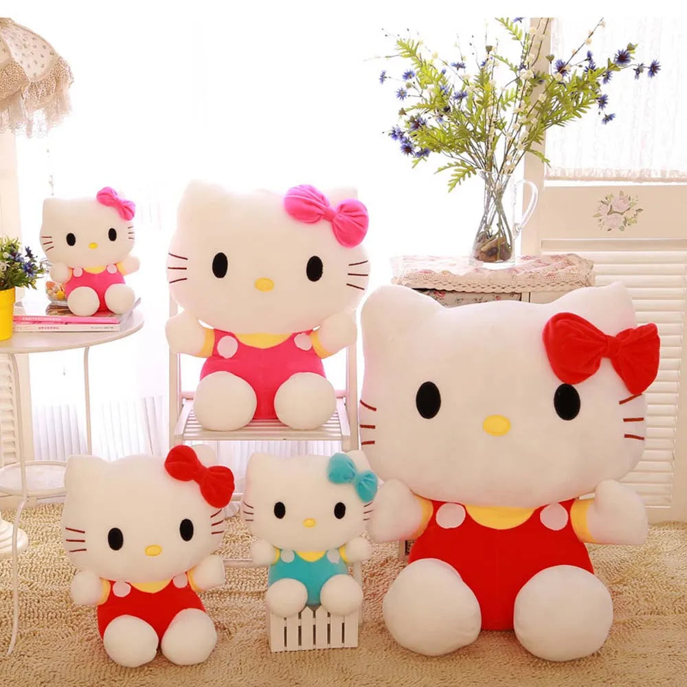 20cm Hello Kitty Plush Toys Cute Movie KT Cat Dolls Soft Stuffed kawaii Hello Kitty Toy Baby Christmas Gift