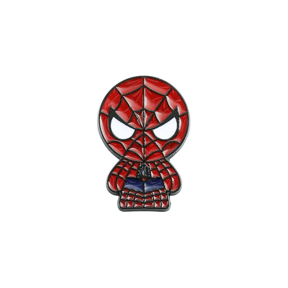 Creative Marvel Enamel Pins Superhero Metal Badge Spiderman Captain America Groot Hulk Iron Man Brooches Fashion Jewelry