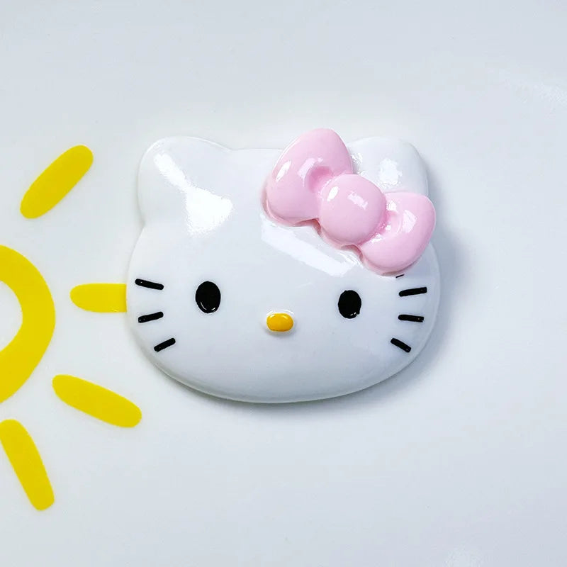 hello kitty cartoon cute bow cat resin diy jewelry mobile phone protective cover handmade patch material animation doll children