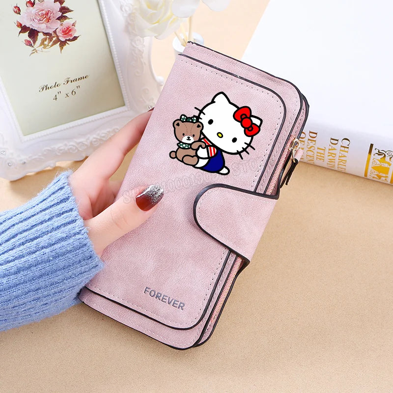 Hello Kitty Wallet Women Wallets Card Wallet Coin Wallet Women Bags for Women Purse ID Wallets Female Coin Purse Birthday Gift