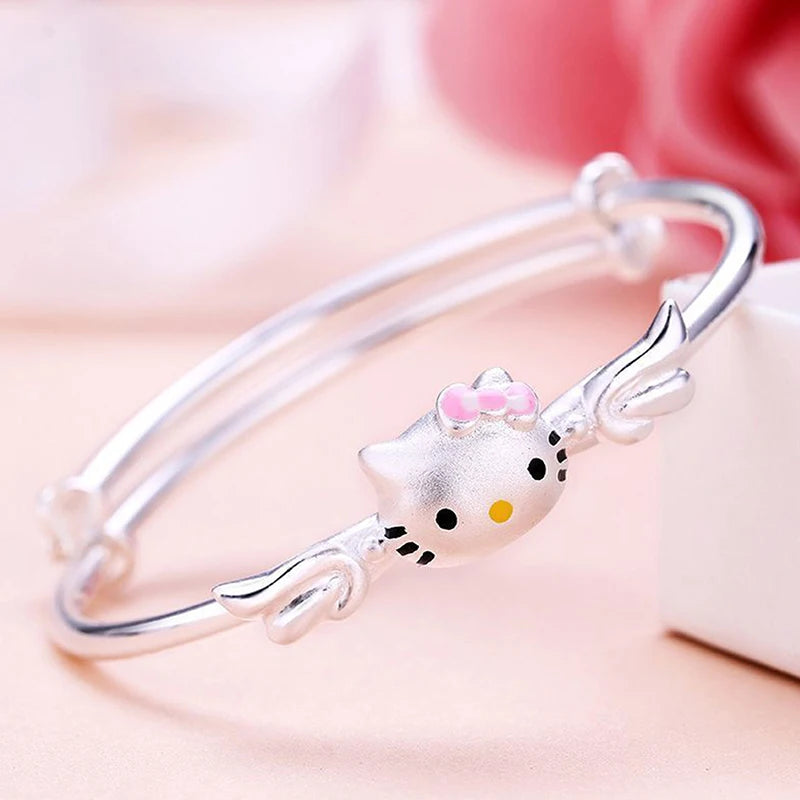 Cartoon Cute Hello Kitty Adjustable Bracelet For Girlfriends Gift Women Girl Fashion Minimalist Jewelry Accessories