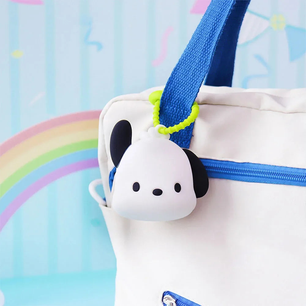 Coin Purse Bags My Melody Kuromi Cinnamoroll Pochacco Silicone Waterproof Mini Bag Kechian Toy Decorative Christmas Gifts