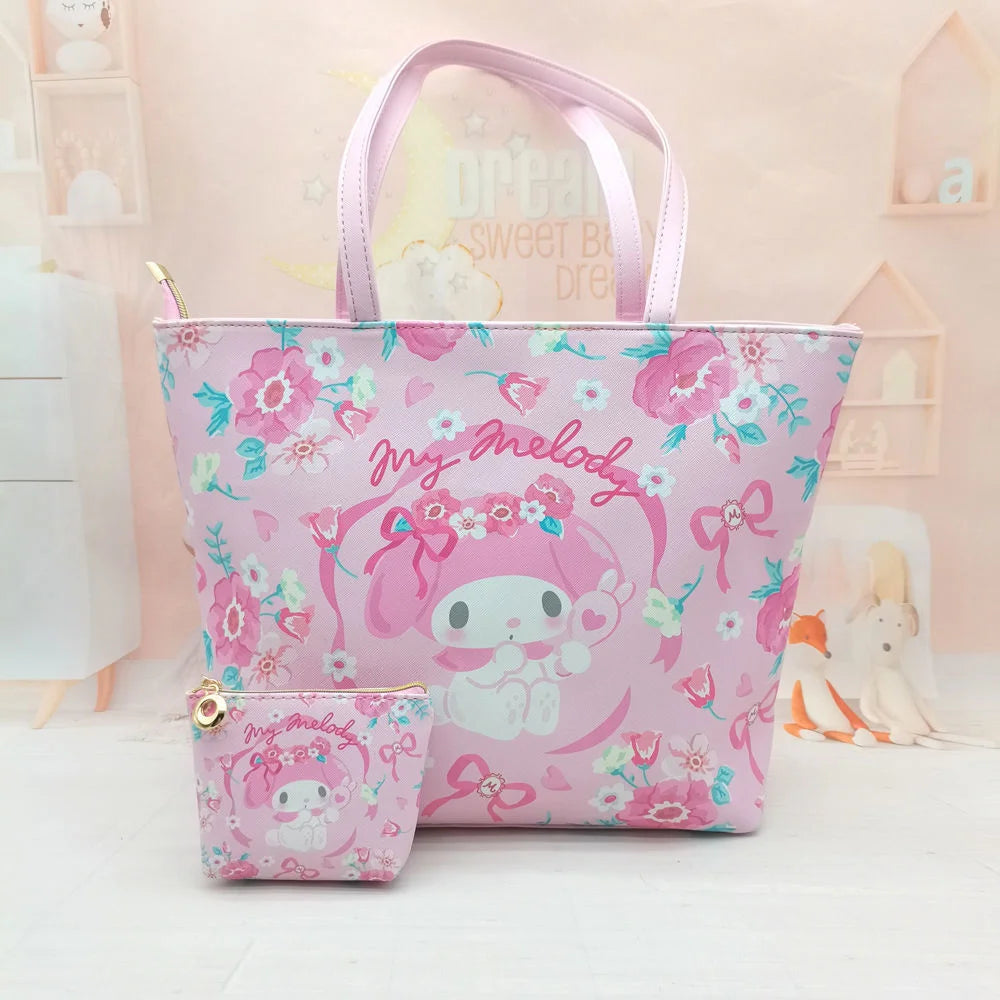 Hello Kitty Bags Luxury Handbag With Purse Women Fashion Casual Cartoon Tote Bag Y2k Female Large Capacity Shoulder Bag