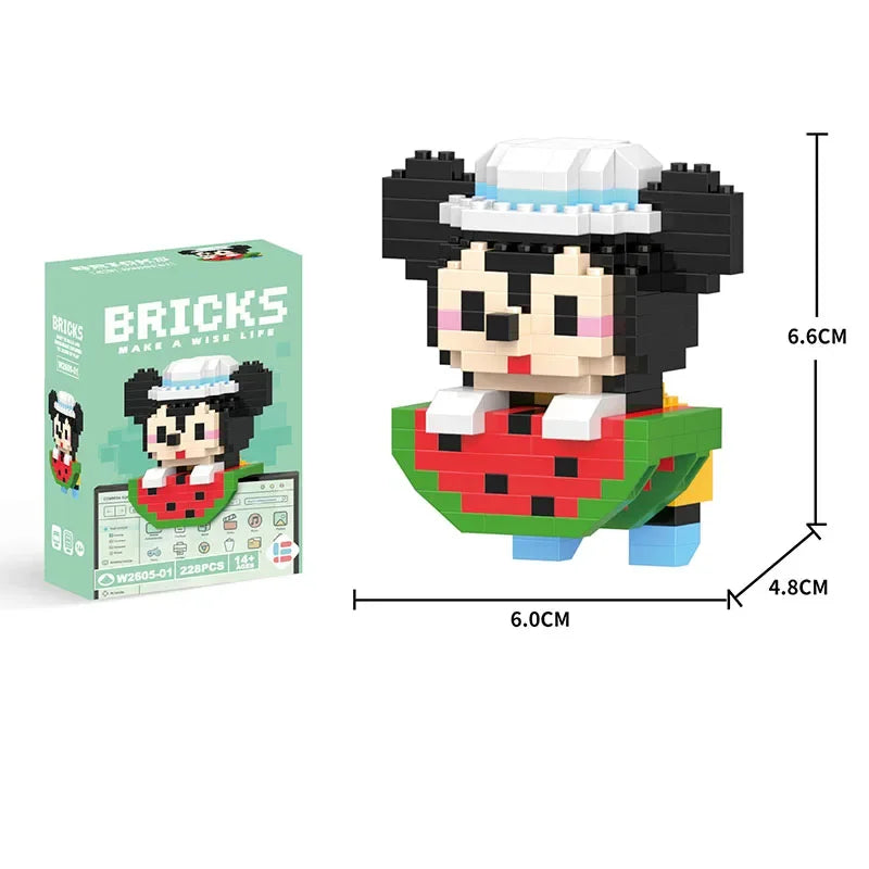 Hello Kitty Building Blocks Cartoon Character Melody Assembled Model building block Dolls Toys Children Gifts