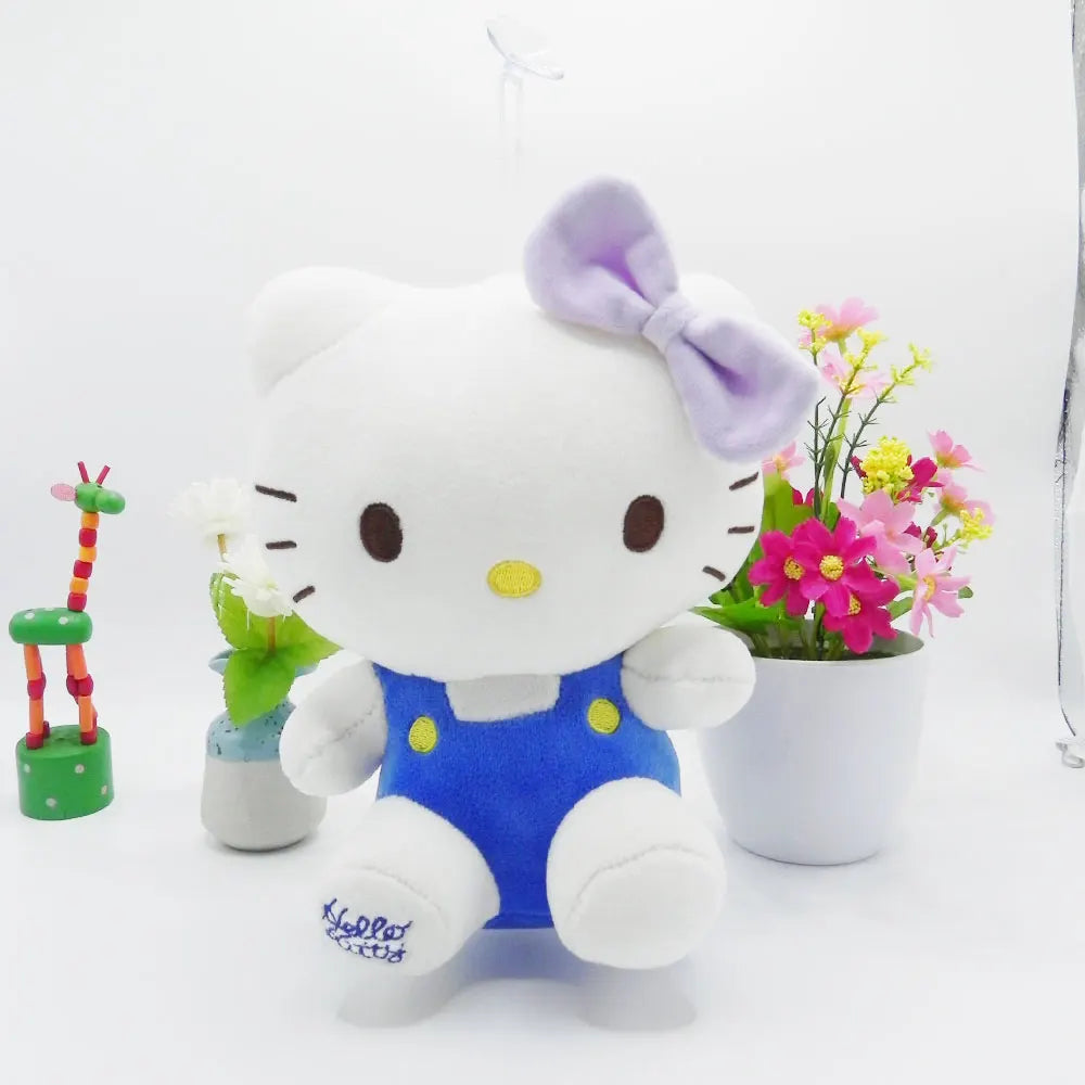 20cm Hello Kitty Plush Toys Cute Movie KT Cat Dolls Soft Stuffed kawaii Hello Kitty Toy Baby Christmas Gift