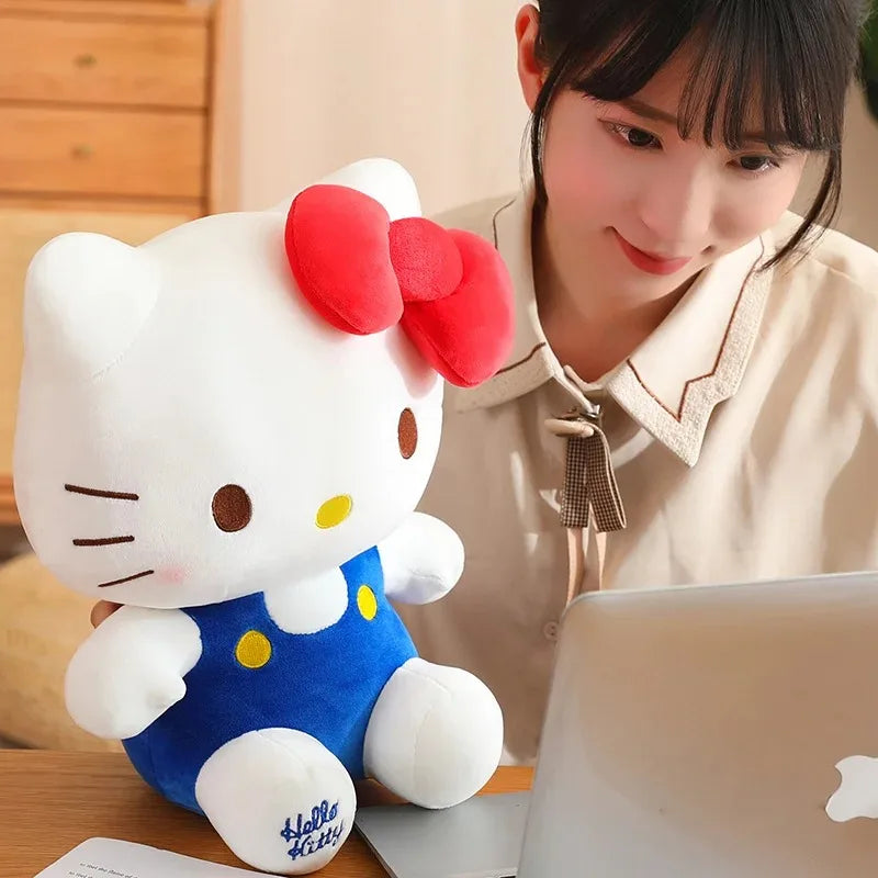 Sanrio Hello Kitty Anime Hello Kitty Stuffed Toys Plushier Soft Pillow Birthday Gifts For Girls Kawaii Hello Kitty Plush Dolls