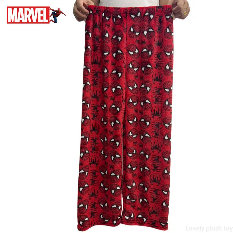 Kawaii Sanrio Hello Kitty Pajamas Long Pants Spider-man Sanrio Hello Kitty Cotton Casual Trousers Home Leisure Pants Sleep Pant