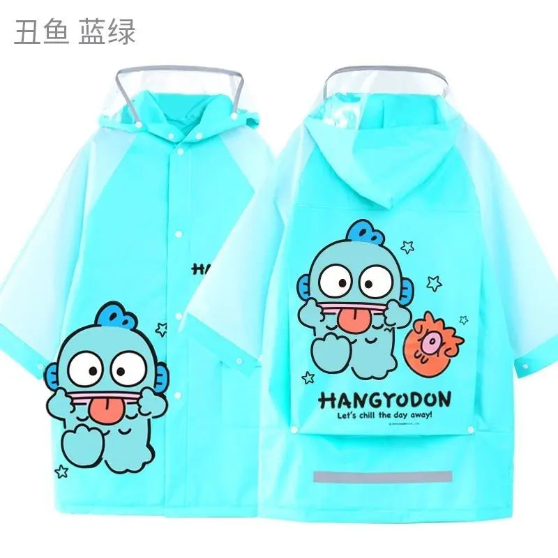 Kawaii Kuromi My Melody Hello Kitty Cute Cartoon Child Raincoat Student Poncho Outdoor Water Proof Anime Peripheral Gift