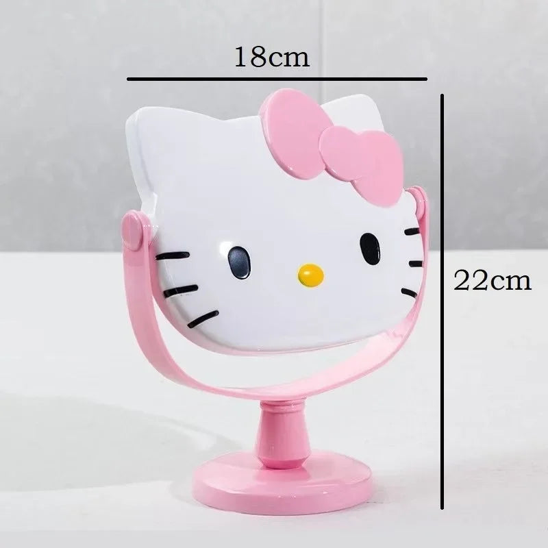 cartoon My melody Hello kitty anime vanity mirror flip tall cute decoration table decoration makeup mirror kawaii new