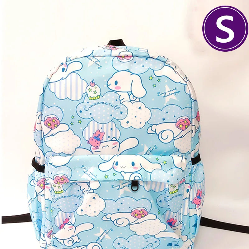 Kuromi hello kitty New Cute Backpack Large Capacity Student Schoolbag Shoulder Bag Girls Handbag Trip Storage Bag