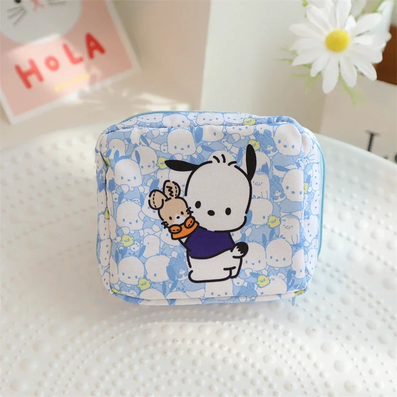 Hello Kitty Coin Purse Cute Anime Cartoon Kuromi Fashion Sanitary Napkin Bag Charm Bluetooth Earphone Bag Girl & Child Gift