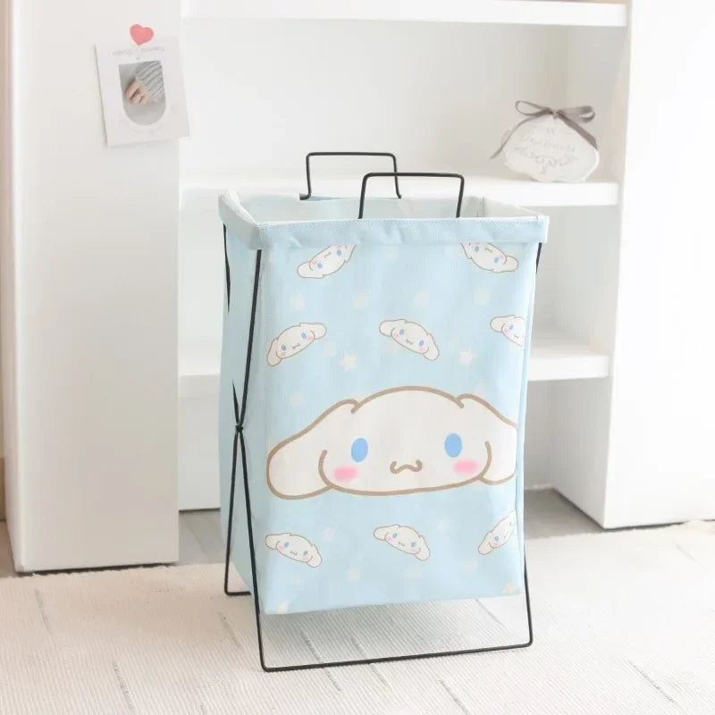 Hello Kitty Dirty Clothes Basket Storage Basket Large Capacity Dormitory Household Foldable Waterproof Dirty Clothes Basket