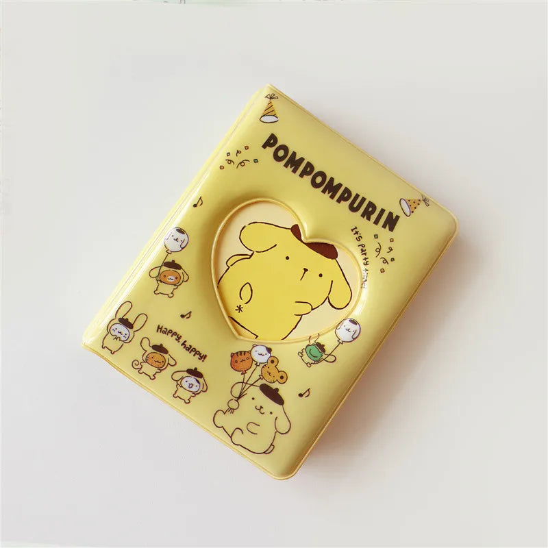 Kawaii Storage Photo Album Gift  Kuromi Cinnamoroll Truck Card Binder 3-Inch Card Holder Mini Toys Gift for Kids Anime