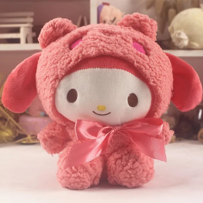 22CM Kawali Kuromi Hello Kitty My Melody Cinnamoroll Pillow Plush Toys Anime Kid Dolls Cartoon Collection Children's Gift