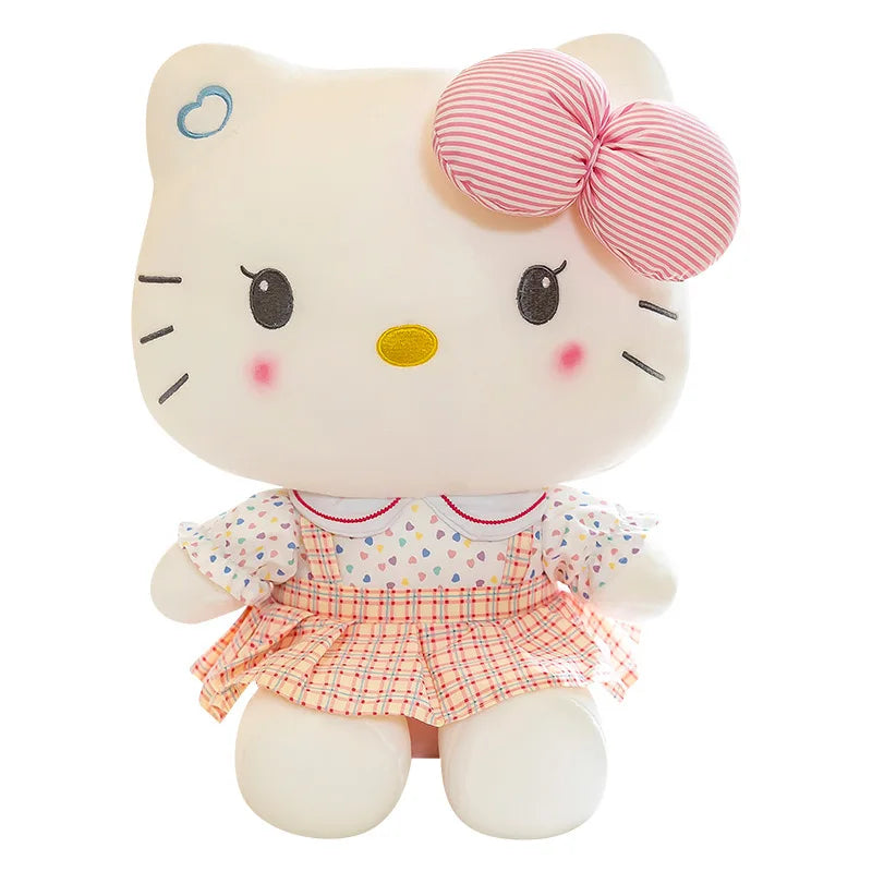 Hello Kitty Anime Hello Kitty Stuffed Toys Plushier Soft Pillow Birthday Gifts For Girls Kawaii Hello Kitty Plush Dolls