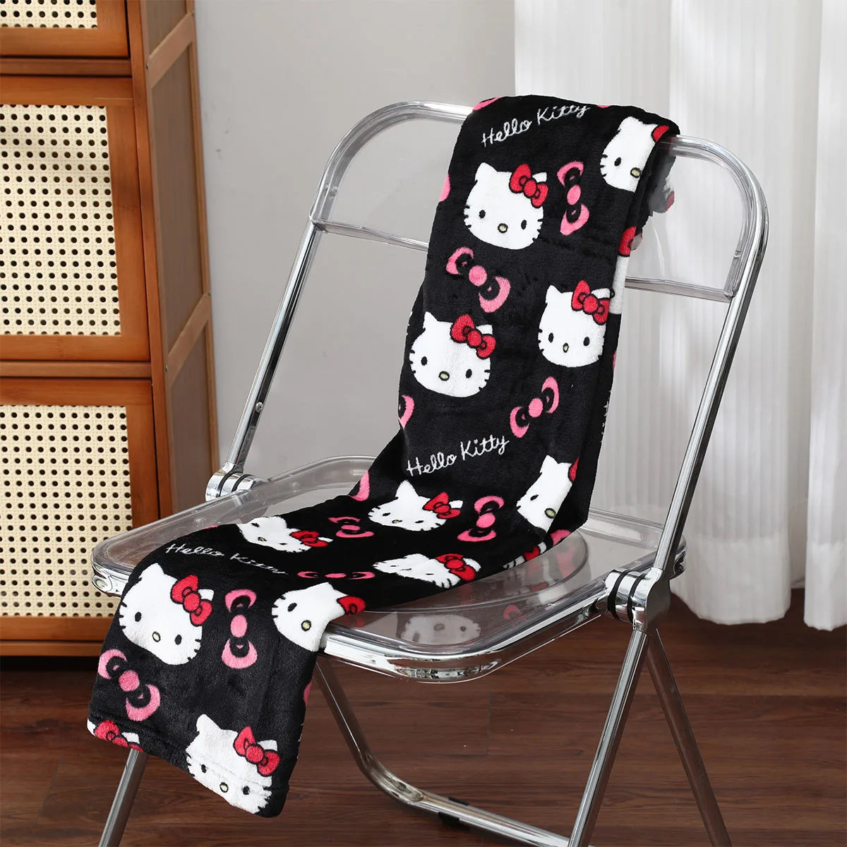 Halloween sanrio Cartoon clothing Christmas Children's Sleepy Pants Winter plush pants Hello Kitty Home Clothing Holiday gifts