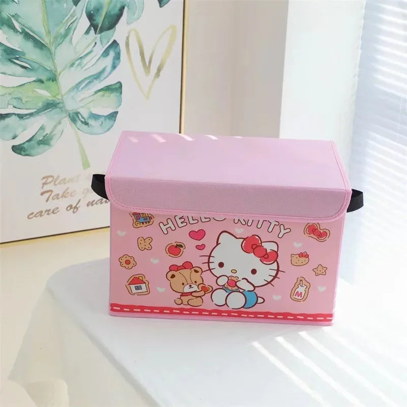 Hello Kitty Dirty Clothes Basket Storage Basket Large Capacity Dormitory Household Foldable Waterproof Dirty Clothes Basket