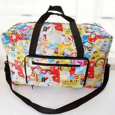 hello kitty handbag foldable luggage bag waterproof My Melody cartoon large travel storage bag messenger shoulder bag