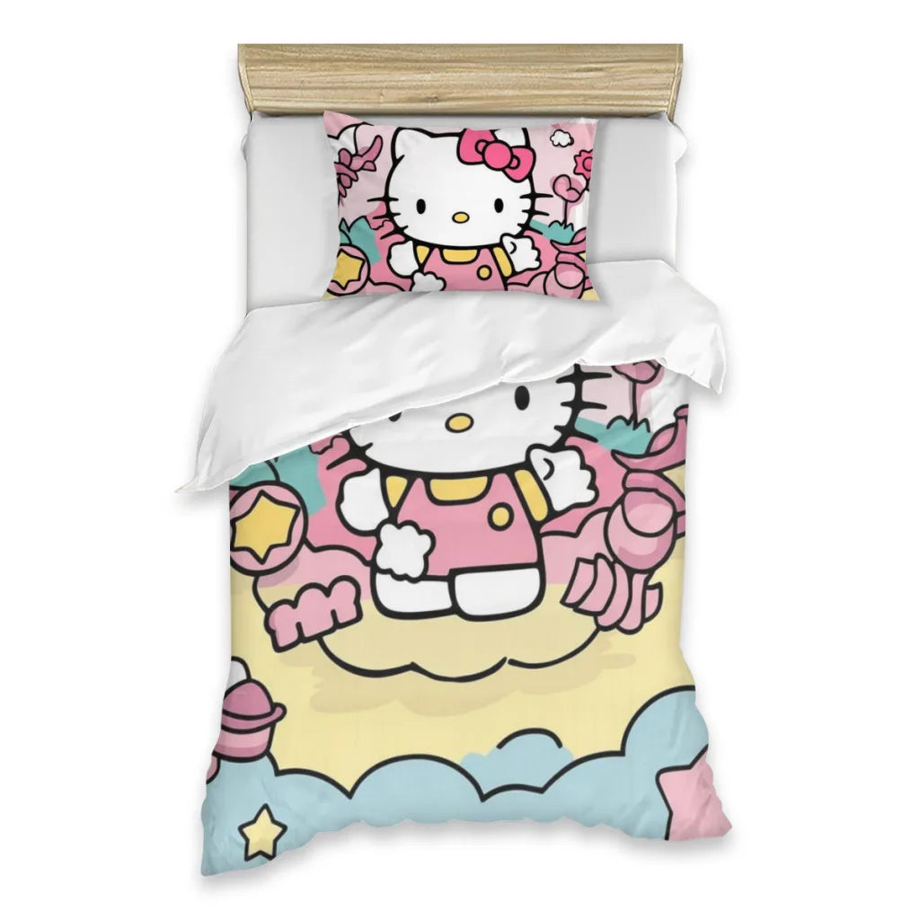 Hello Kitty Single Bed Sheets Set  Complete Case Single Linen Quilt Cover