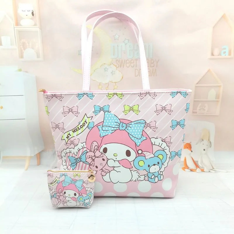 Hello Kitty Bags Luxury Handbag With Purse Women Fashion Casual Cartoon Tote Bag Y2k Female Large Capacity Shoulder Bag