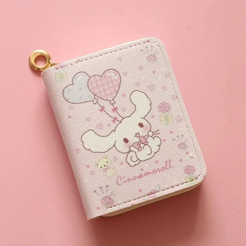 Cute Wallet Hello Kitty Coin Purse Kawaii Leather Card Holder Women Pu Casual Money Card Bag Kids Birthday Gift for Girls