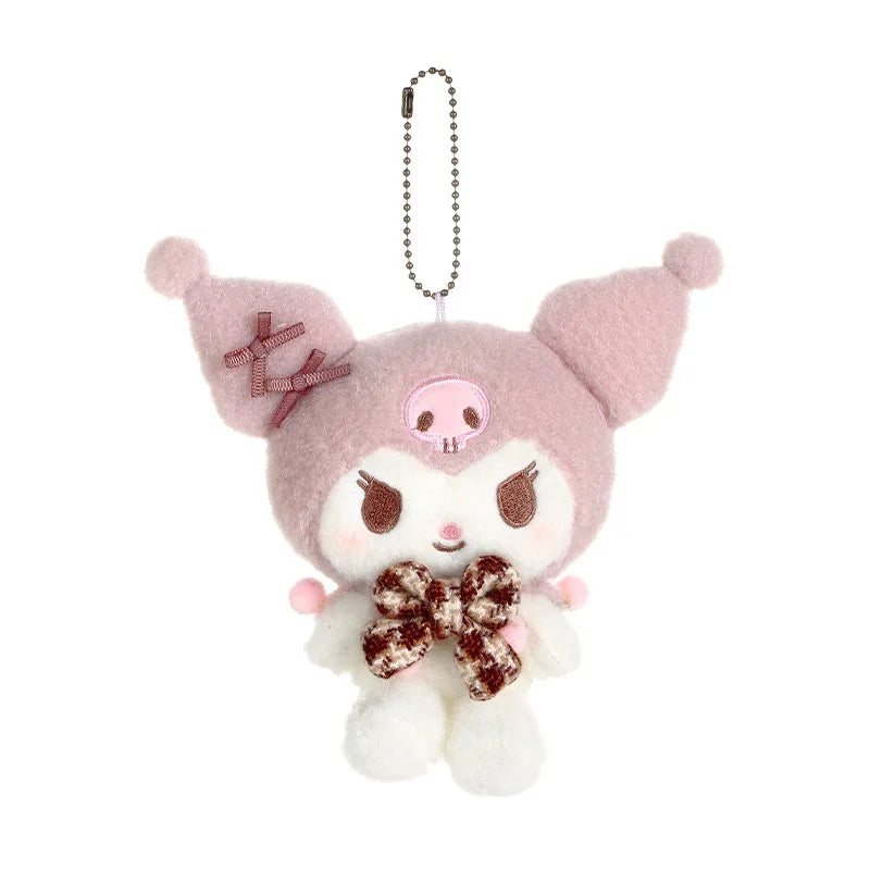 Kawaii Hello Kitty  Kuromi  Plush Doll Toys Pendant Cute Plush  Keychain Bag Pendant Christmas Gifts12CM