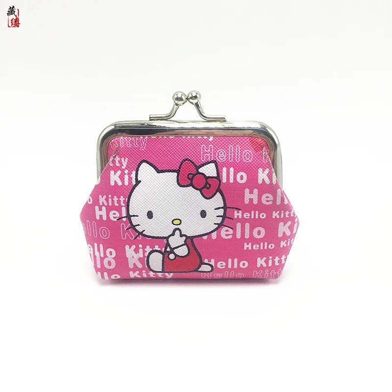 Hello Kitty Cartoon Coin Pouch Purse Creative Small Wallet My Melody Bags girls purse Kawaii Wallet Kid Purses