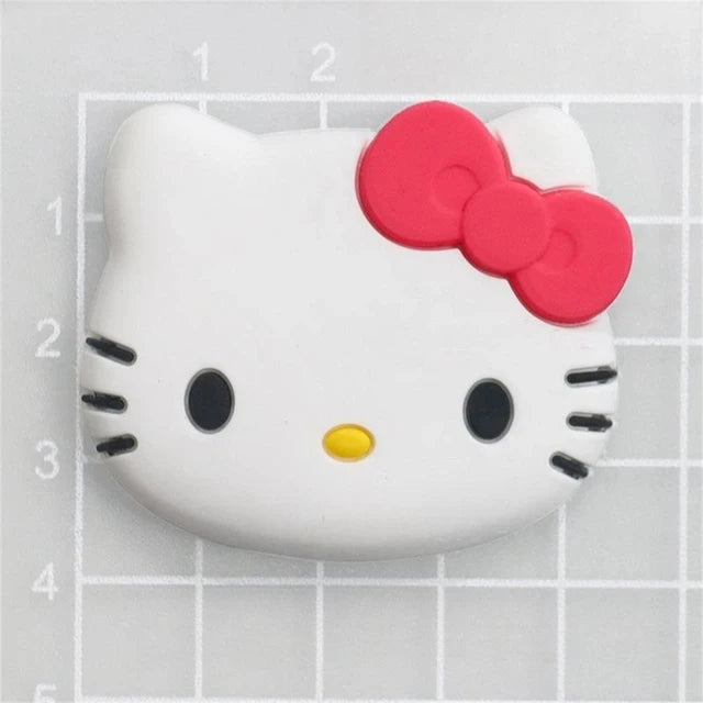 Hello Kitty Cartoon Cat Shoe Charms Accessories Buckle Clogs Sandals Pin Decorate Girl Gift