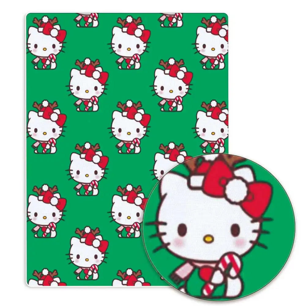 Hello Kitty 140x50CM Cartoon cotton fabric Patchwork Tissue Kid Home Textile Sewing Doll Dress Curtain Polyester cotton Fabric