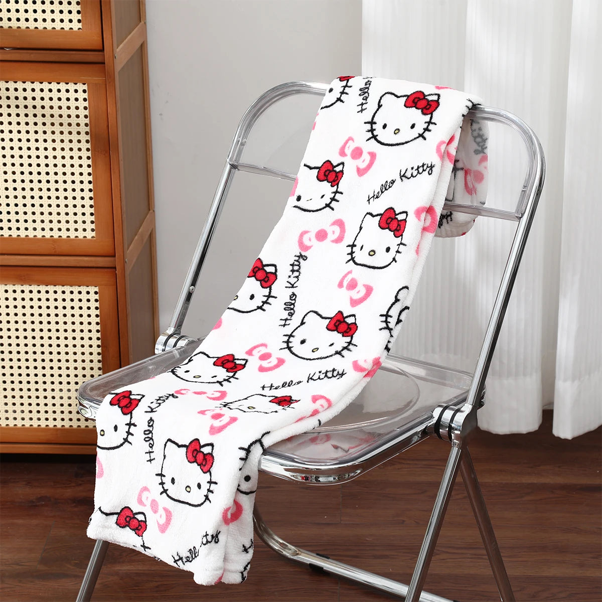 Halloween sanrio Cartoon clothing Christmas Children's Sleepy Pants Winter plush pants Hello Kitty Home Clothing Holiday gifts